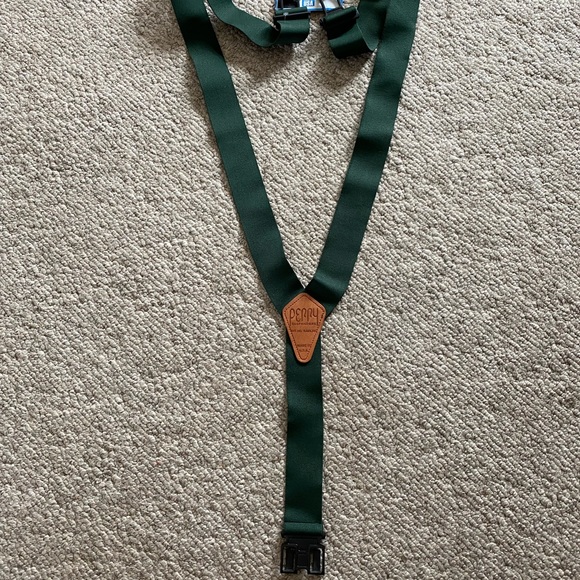 Brand new! Perry Suspenders Big and Tall Hunter Green hooks to your belt - Picture 1 of 5